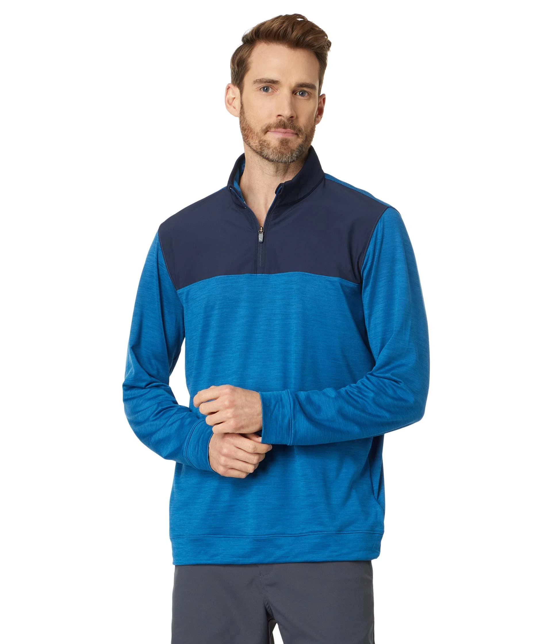 Puma Men's Cloudspun Colorblock 1/4 Zip Golf Pullover - Discontinued Style