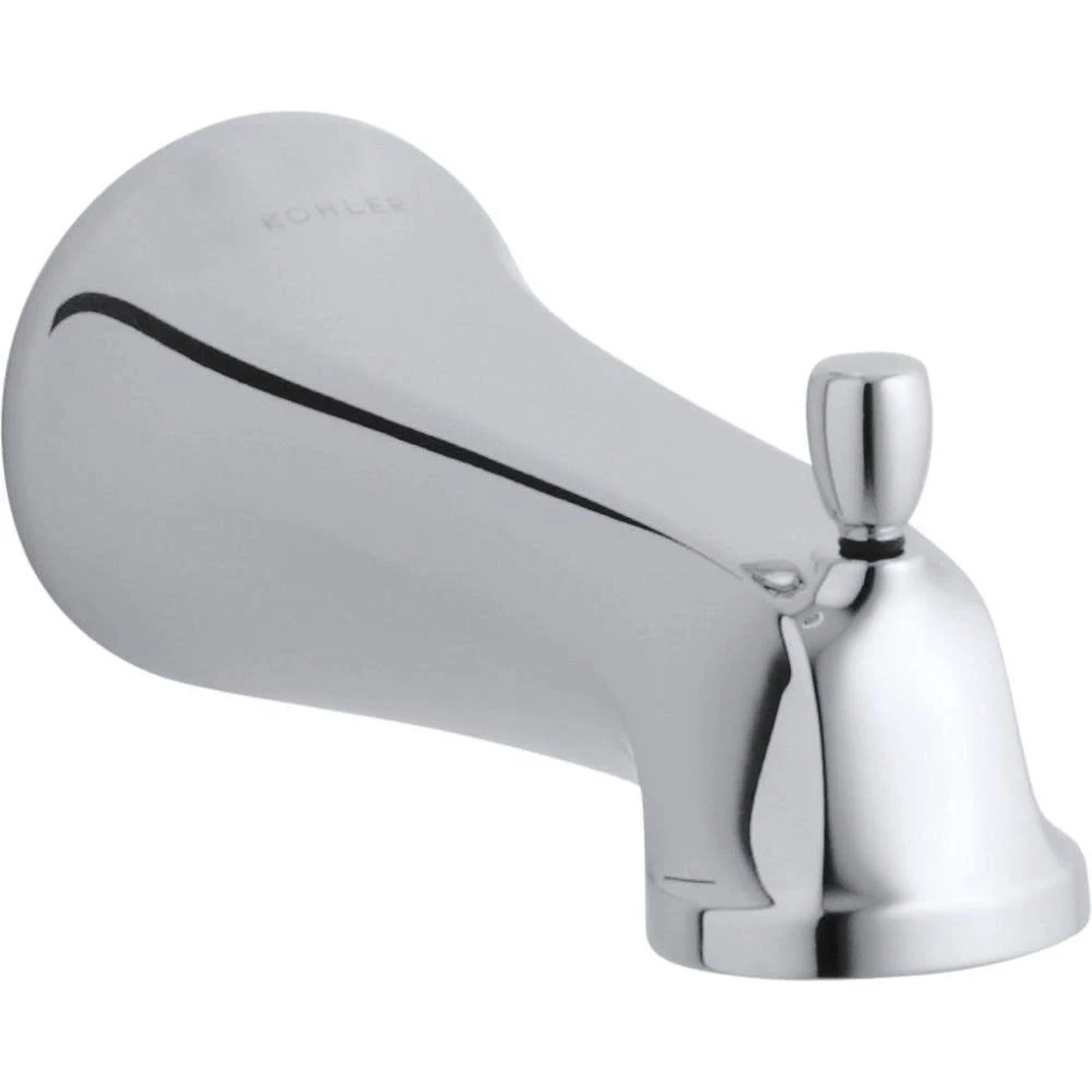 KOHLER K-10589-CP Bancroft Wall-Mount Diverter Bath Spout with Slip-Fit ...