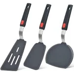 Silicone Spatula Turner Set, 600°F Heat Resistant Kitchen Spatulas for Nonstick 