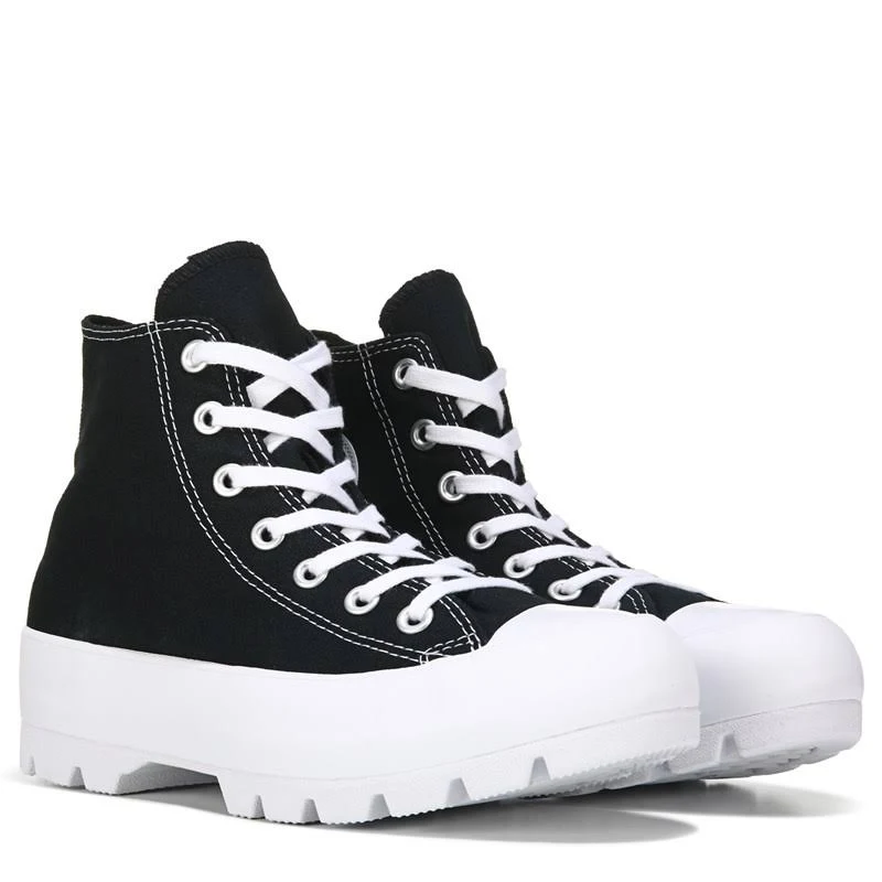 Converse Women Chuck Taylor All-Star Lugged Black,White 10