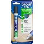 Grout Pen Dark Grey Tile Paint Marker: Waterproof Grout Paint, Tile Grout Colorant and Sealer Pen Narrow 5mm Tip