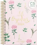 Burde Planner 2024 | Life Organizer Pink 2024 | January 1,2024 to January 5,2025