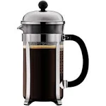 Bodum Chambord French Press Coffee Maker, 51 Ounce, 1.5 Liter, Chrome