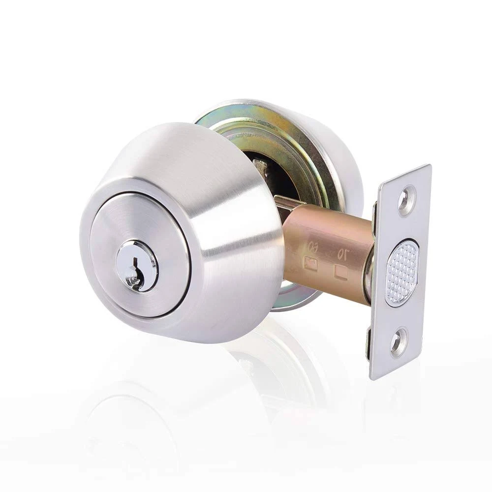 Double Keyed Deadbolt Lock Keyed On Both Sides 2way Adjustable Cylinder Deadbolt