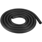 uxcell Foam Rubber Weather Seal Strip, 8mm(5/16") Diameter 6 Meters (19.69Ft) Long Round EPDM Rubber for DIY Gasket, Warehouse, Pads, Foam Tubing, Crafts