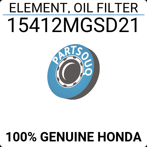 HONDA 15412-MGS-D21 ELEMENT, OIL FILTER