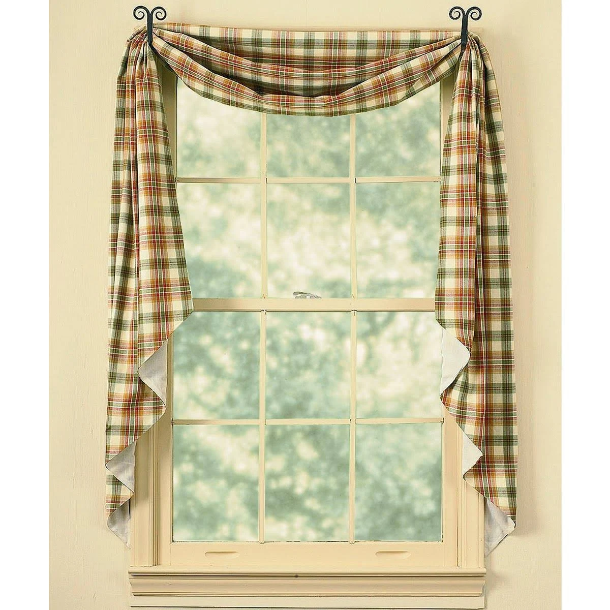 Park Designs Lemon Pepper Window Treatment Tier, 72 x 24" (619-48)