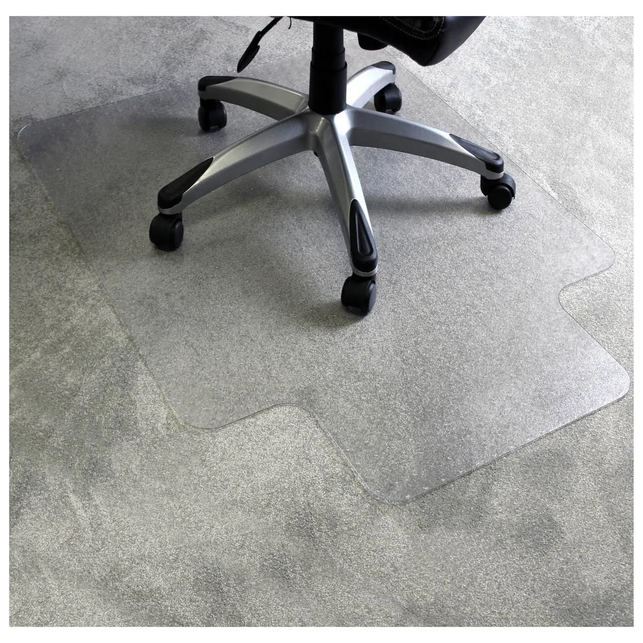 Marvelux 36" x 48" Heavy Duty Polycarbonate Office Chair Mat with Lip for Carpets, Clear Carpet Protector for Medium Pile Carpeted Floors Under Desks, Shipped Flat,