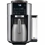 De'Longhi TrueBrew Drip Coffee Maker, Built in Grinder, Single Serve, 8 oz to 24 oz with 40 oz Carafe, Hot or Iced Coffee, Stainless,CAM51035M