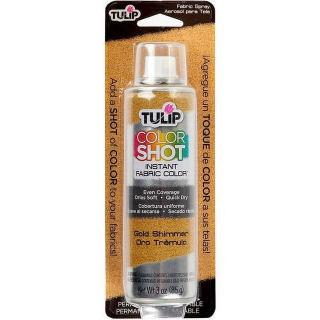 Tulip ColorShot Instant Fabric Color 3oz dyeing desing Spray Paint Black