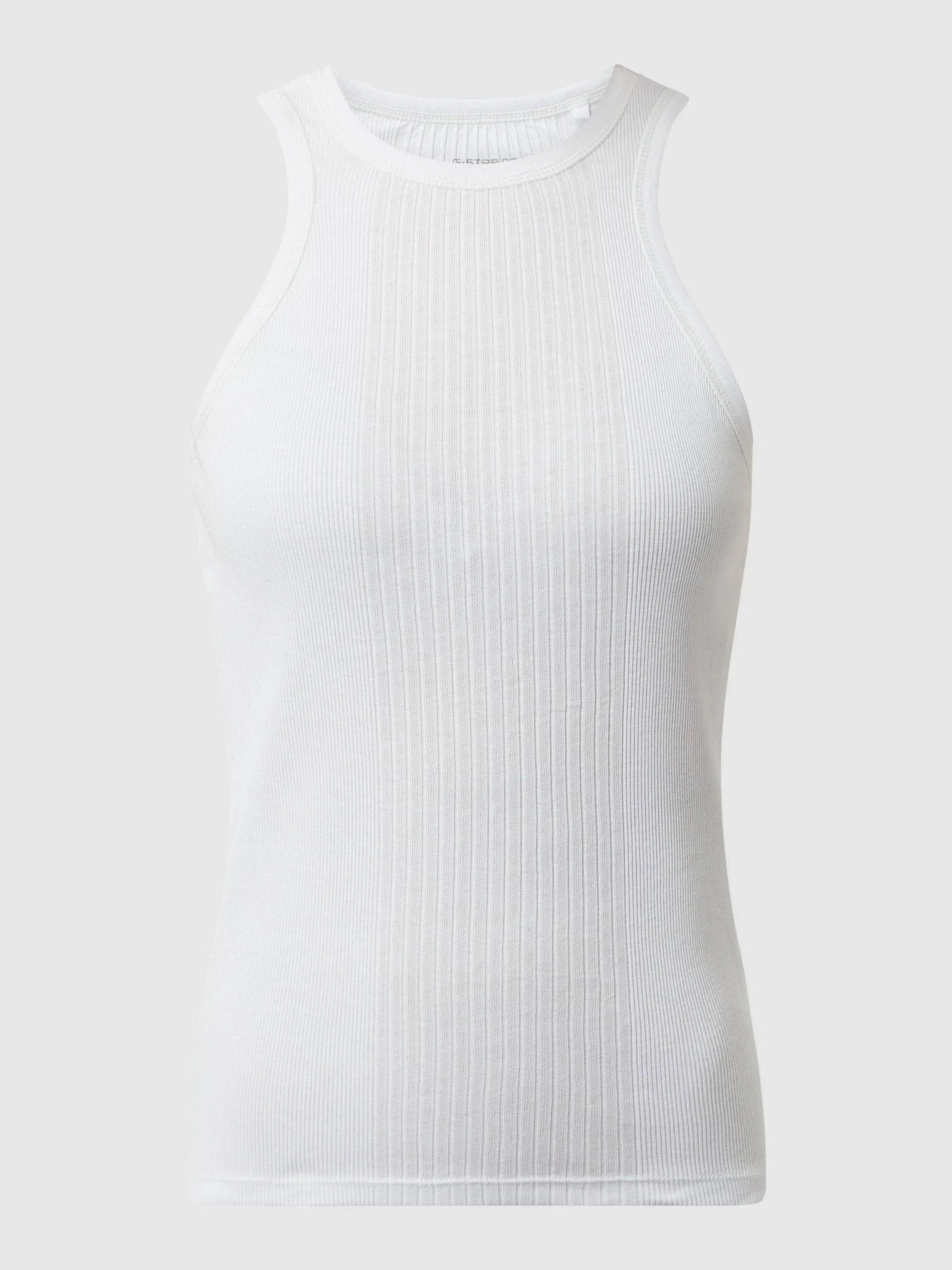 G-Star Raw Women's Engineered Rib Tanktop, White, L