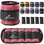 Sportneer Adjustable Ankle Weights 1 Pair 2 4 6 8 10 Lbs Leg  Assorted Colors