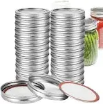 48pcs24 Set, Canning Rings and Lids Regular Mouth, Mason Jar Band