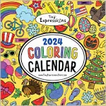 Tiny Expressions - 2024 Coloring Wall Calendar for Kids, Size: None