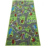 Kids Rug Carpet Playmat City Life Learn Have Fun Safe, Large, Multi Color 