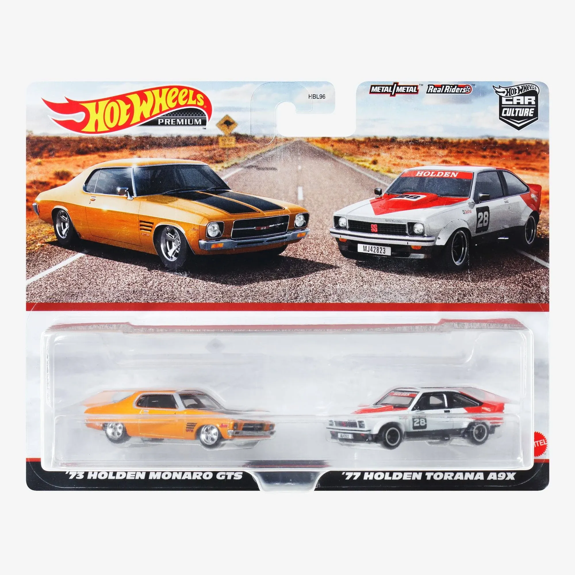 HOT WHEELS Premium 2 Pack 73 Holden Monaro GTS / 77 Holden Torana A9X NEW