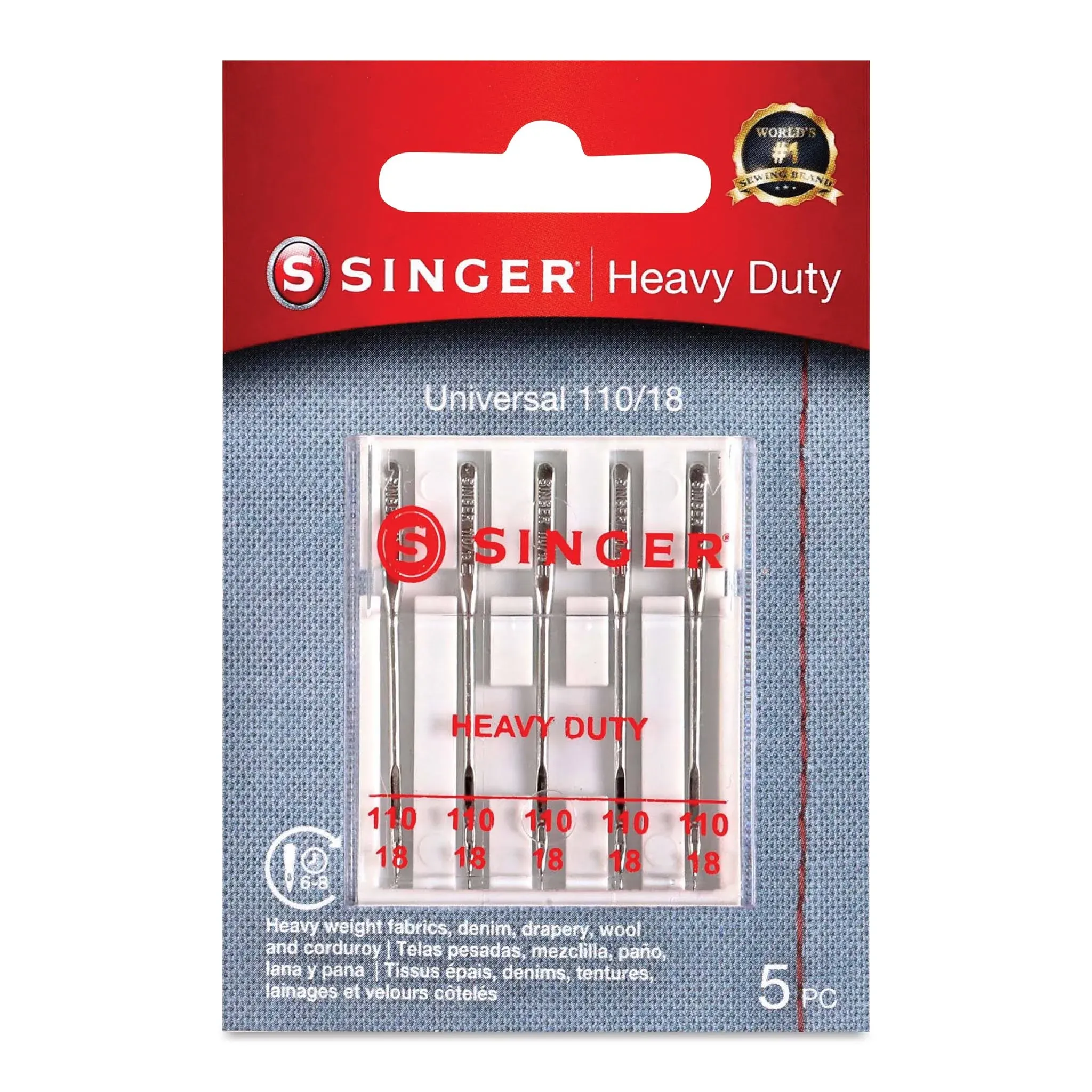 Singer Topstitch Heavy Duty Sewing Machine Needles