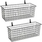 KINLINK Extra Large Wire Baskets, Wire Storage Baskets Durable Wire Baskets -