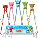 Training Chopsticks for Kids Adults and Beginners 5 Pairs Chopstick Set with or