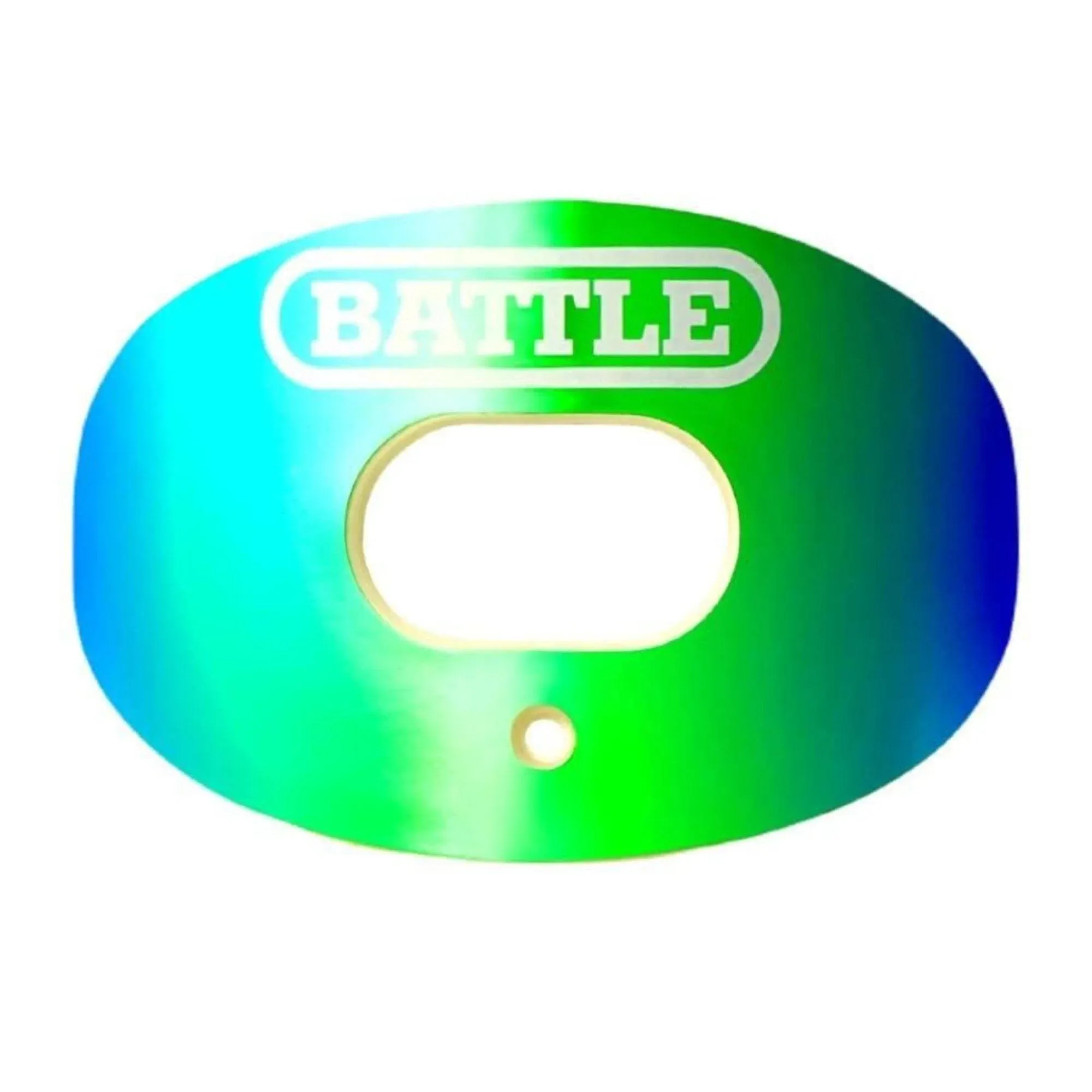 Battle Sports Iridescent Oxygen Football Mouthguard - Football Mouth Guard with Strap, Superior Airflow and Better Performance, Maximum Breathability, Works with Braces