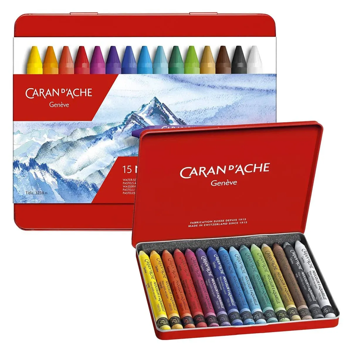 CARAN D'ACHE Caran d'Ache Neo Color II Water Soluble Pastel - 15 Color Set / 7500.315