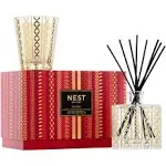 NEST Fragrances “ Holiday “ Set Candle 8.1 oz &amp; Reed Diffuser 5.9 oz  Christmas