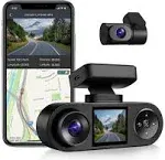 COXPAL 3 Channel Dash Cam Front and Rear Inside with GPS WiFi, Infrared Night...