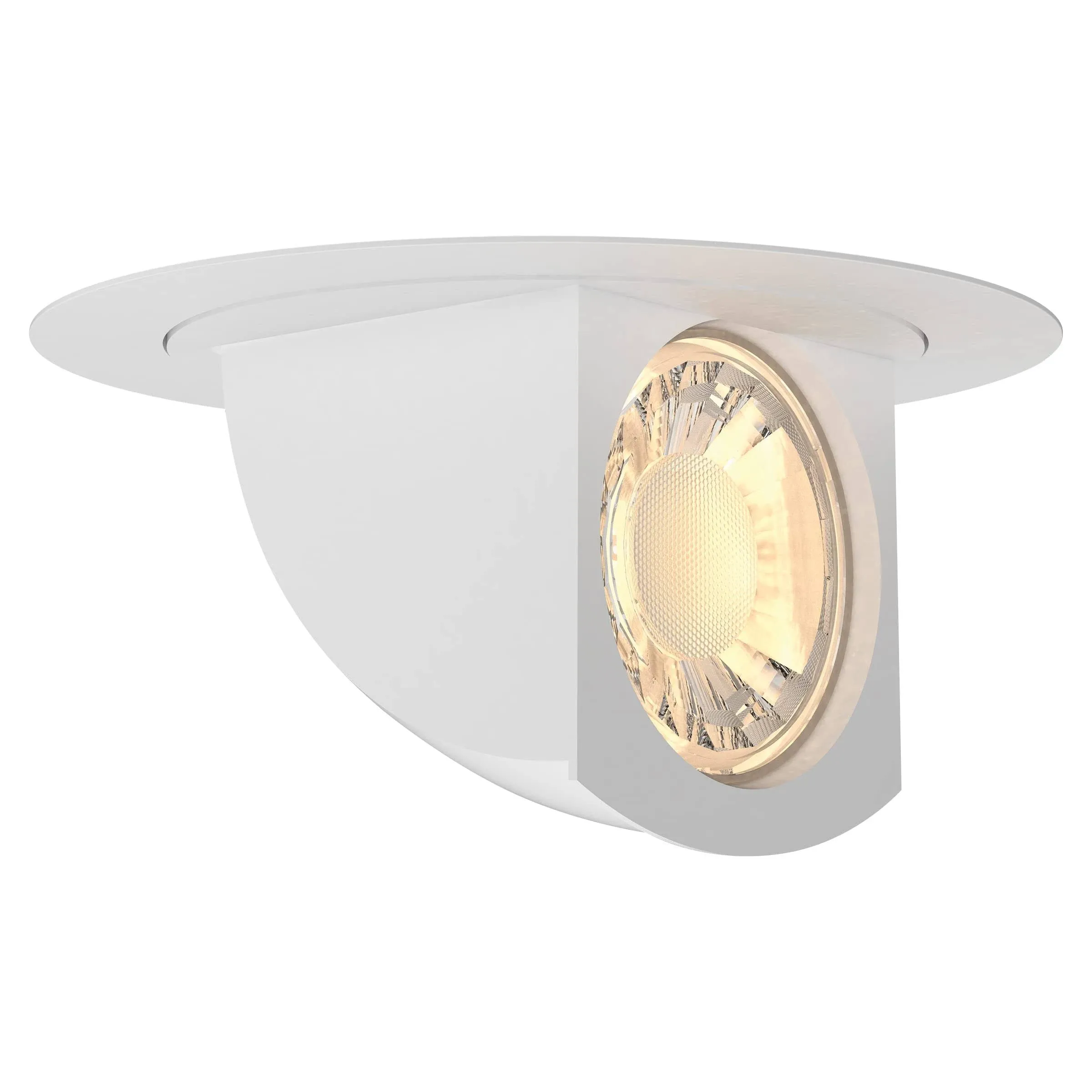 Feit Electric 5-6 inch Adjustable Scoop Recessed LED Downlight, Selectable Colors, Dimmable, 75W Equivalent, 45 Year Life, 540 Lumen, High CRI, LEDR56SCP/6WYCA