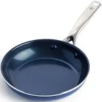 Blue Diamond Cookware Tri-Ply Stainless Steel Cer Fry Pan/Skillet, 8&#034; Frypan