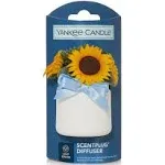 ☆☆YANKEE CANDLE SUNFLOWERS PLUG IN DIFFUSER BASE NIGHT LIGHT☆FREE SHIPPING