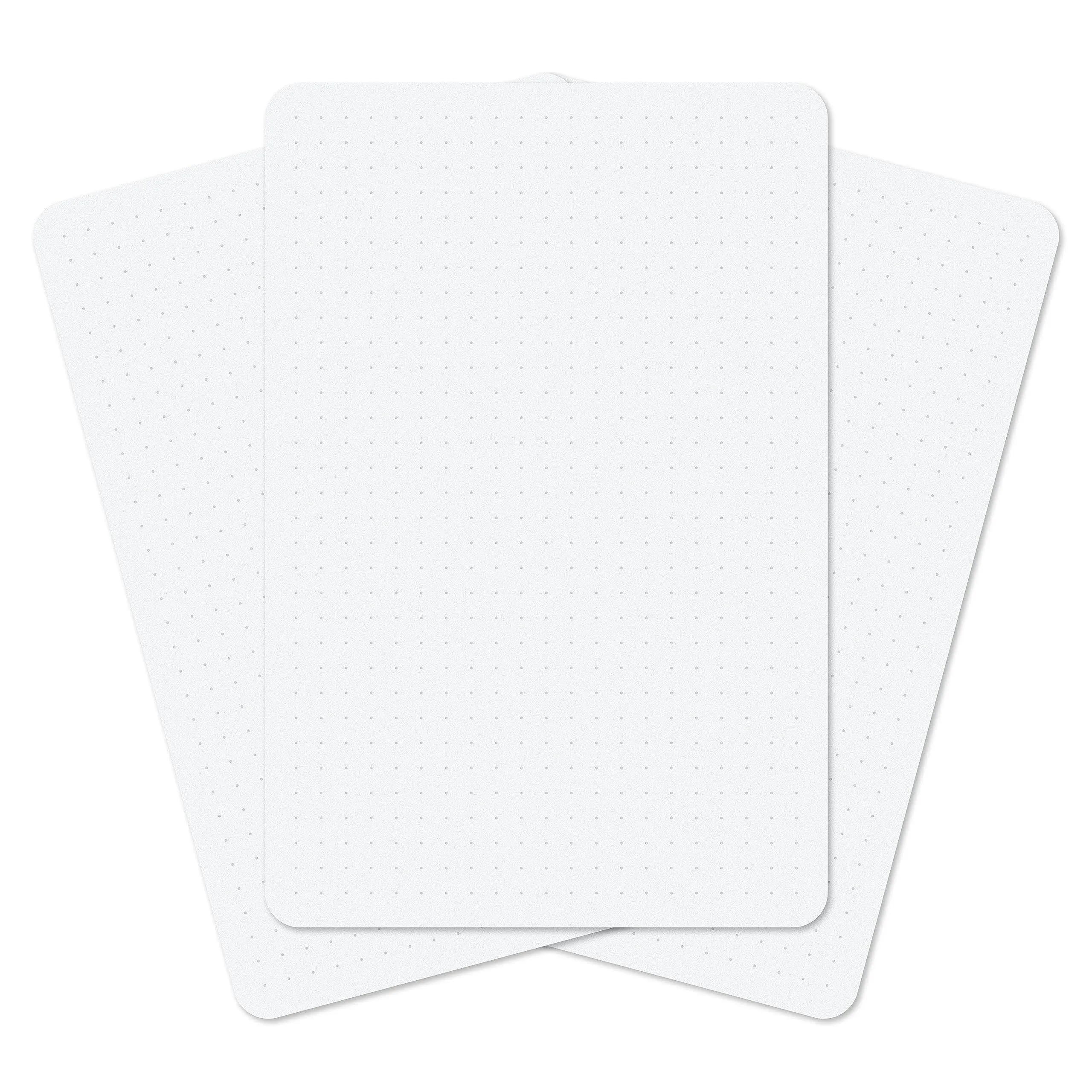 Notsu Dot Grid Index Cards 4x6 inch, 50 ct | Thick Dotted Note Cards w/Rounded Corners | Premium Heavy Duty Paper 350 gsm