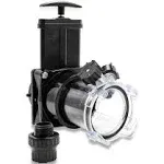 Camco Dual Flush Pro Camper/RV Holding Tank Rinser | Features 3-Inch Gate Valve & Reverse Flush Valve | Empties and Flushes RV Black Water Tanks and RV Sewer Hose (39062)