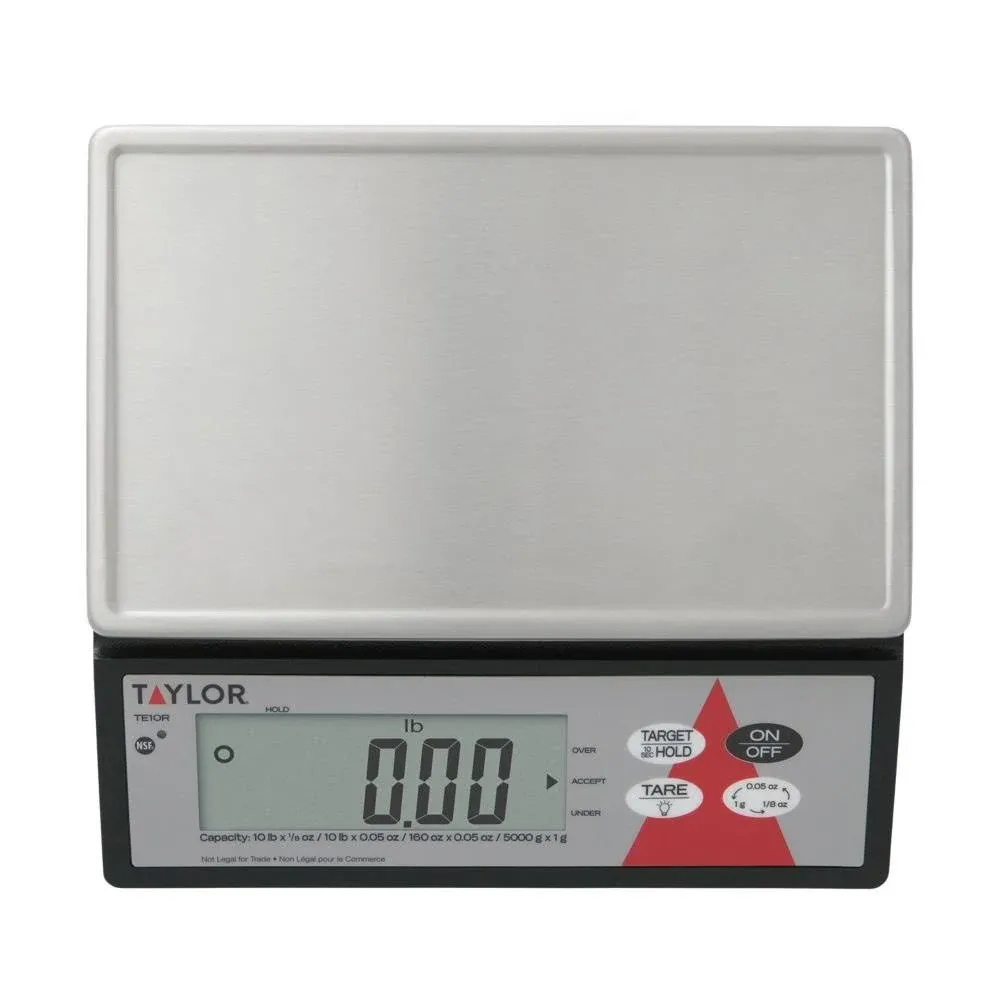 Taylor TE10R 10 lb. Digital Portion Control Scale