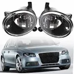 WFLNHB 1 Pair Fog Lights Replacement for A4 S4 B8 2009-2012 with Bulbs Driving Lamps Fog Lights Driver and Passenger Side