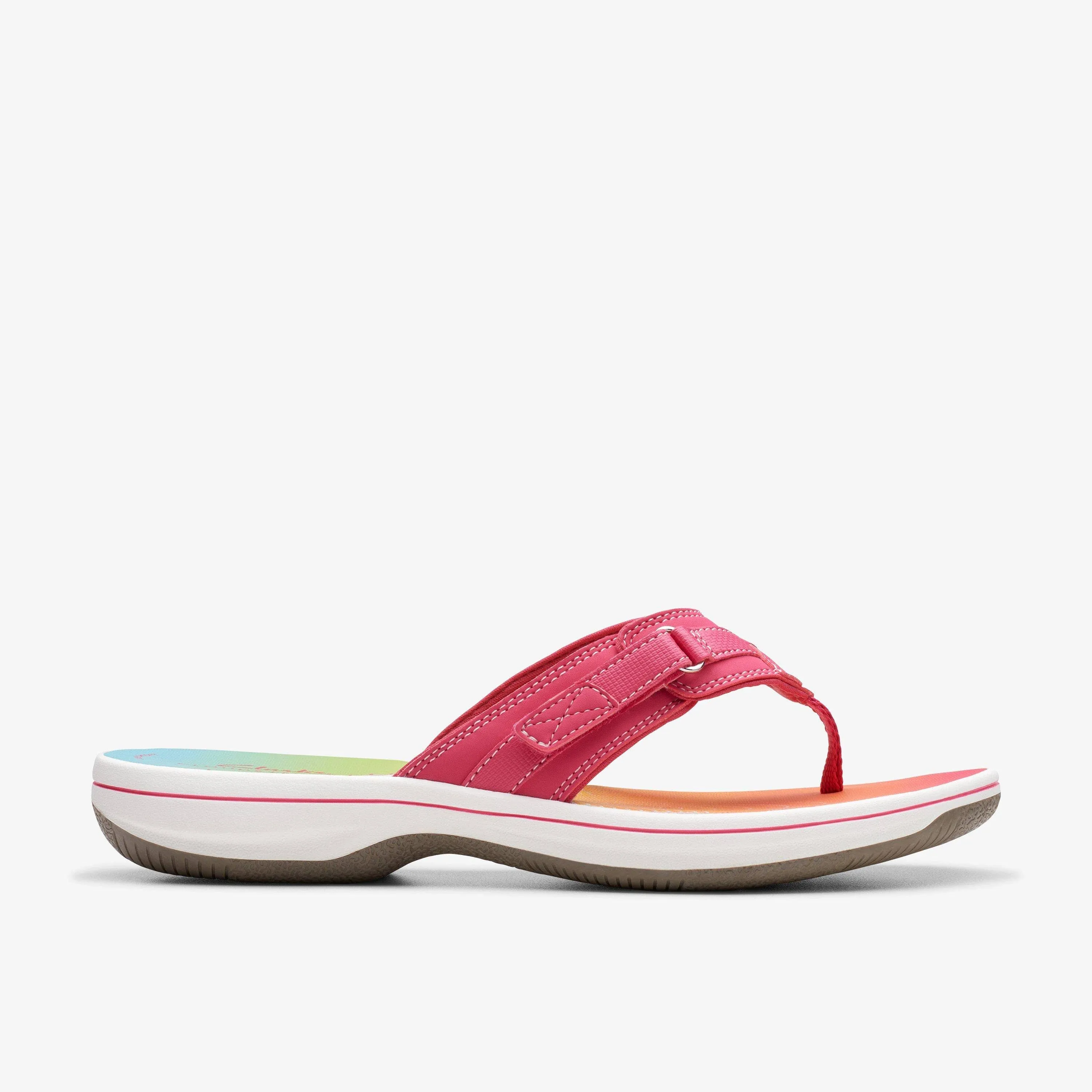 Clarks Womens Cloudsteppers Breeze Sea Ombre Flip Flops ||P000738210||