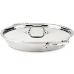 ALL-CLAD METALCRAFTERS 3 QT. UNIVERSAL PAN WITH LID D3 SS # 4112.53 NIB