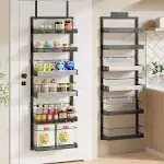 Over the Door Pantry Organizer, 6-Tier Large Wall Mounted Storage Spice Rack,...