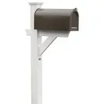 Highwood Hazleton Mailbox Post - White