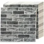 Art3d 10Pcs Large Size 52.5 Sq.FT 3D Self-Adhesive Foam Brick Wall Panels, Gray Stone(10 Pack)