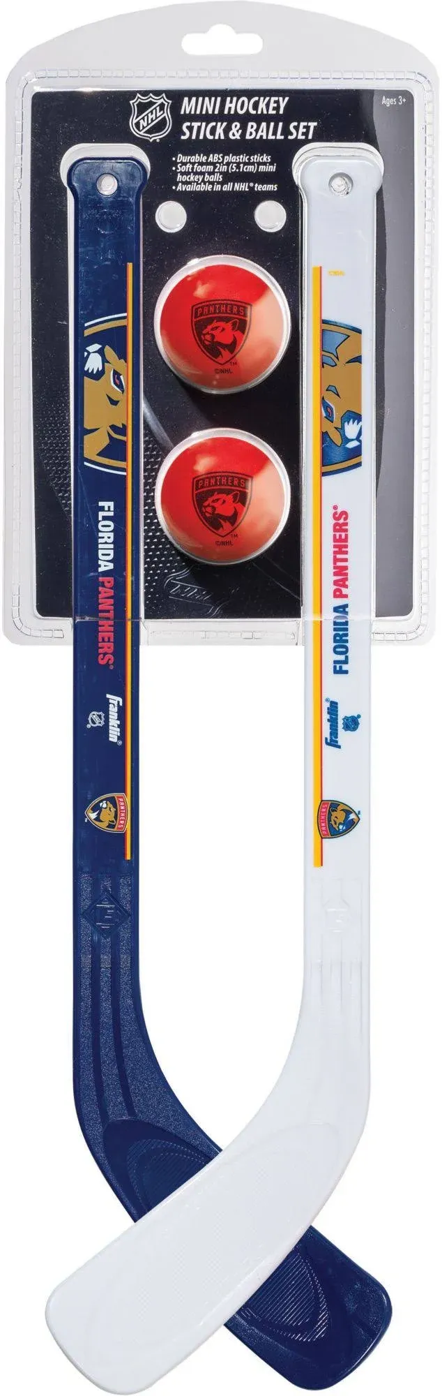 Franklin Sports Florida Panthers NHL Mini Hockey Stick Set