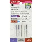 SINGER 04801 Universal Heavy Duty Sewing Machine Needles, 5-Count (Packaging May