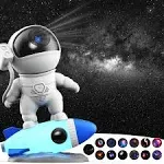 Planetarium Star Projector,Rusoso Galaxy Light Projector with 13 Planet Discs,Starry Sky Night Light Projector Lamp,LED Night Light Projector with Timer-Perfect for Home Theater,Party Decoration