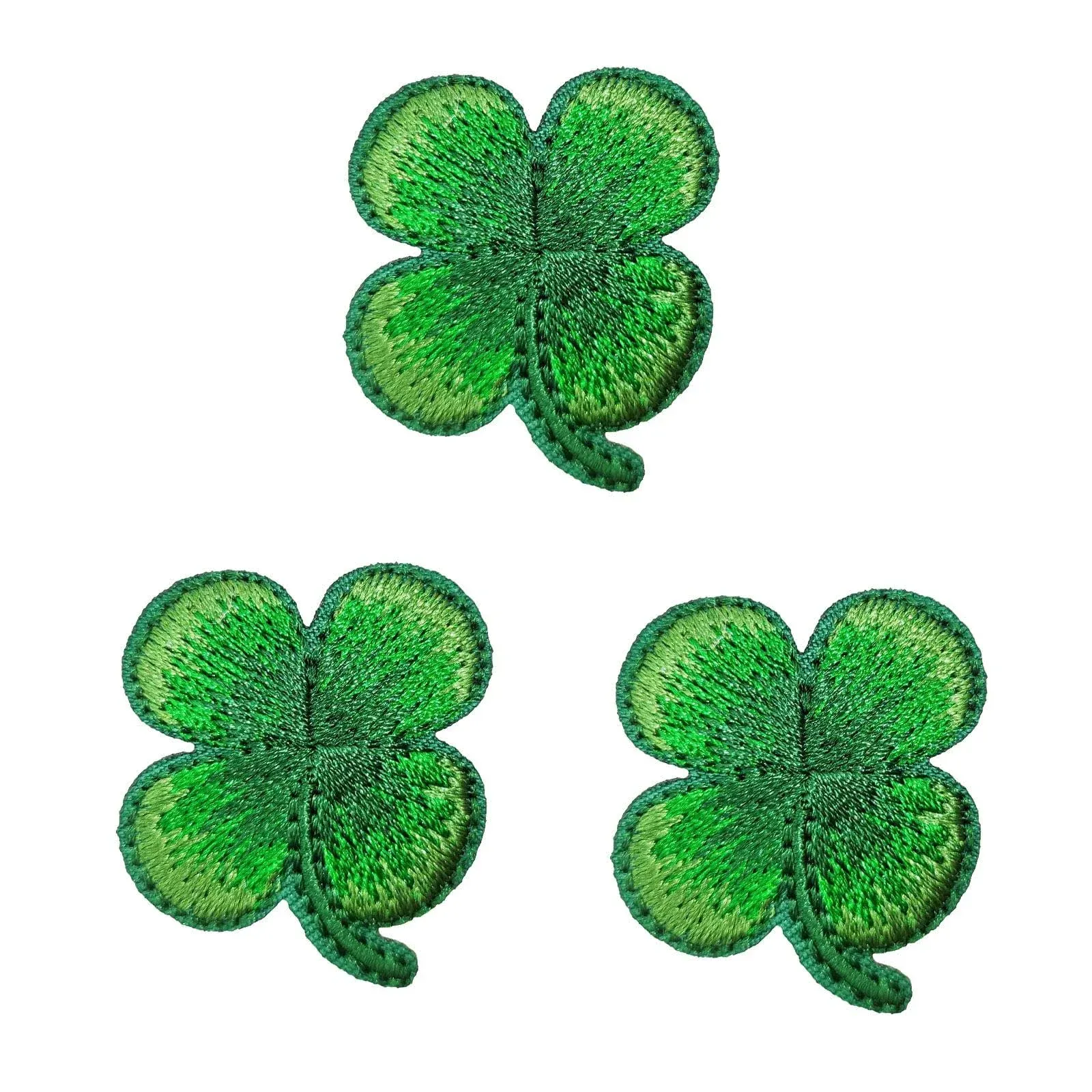 Four Leaf Clover, St Patricks Day Shamrock Clover Embroidered Iron On Patches 