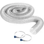 Peachtree Woodworking Supply 2-1/2 inch Diameter by 10 Foot Long PVC Dust/Debris Collection Hose Made in The USA with 2 Each 2.5 inch Turnkey