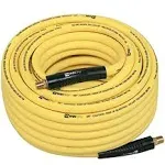 WYNNsky Hybrid Air Hose 3/8 in.X 100ft, 1/4"MNPT Fittings, 300 PSI Max Working Pressure,Non-Kinking, Lightweight, Flexible In Extreme Cold Weather, Excellent UV, Oil and Abrasion Resistant