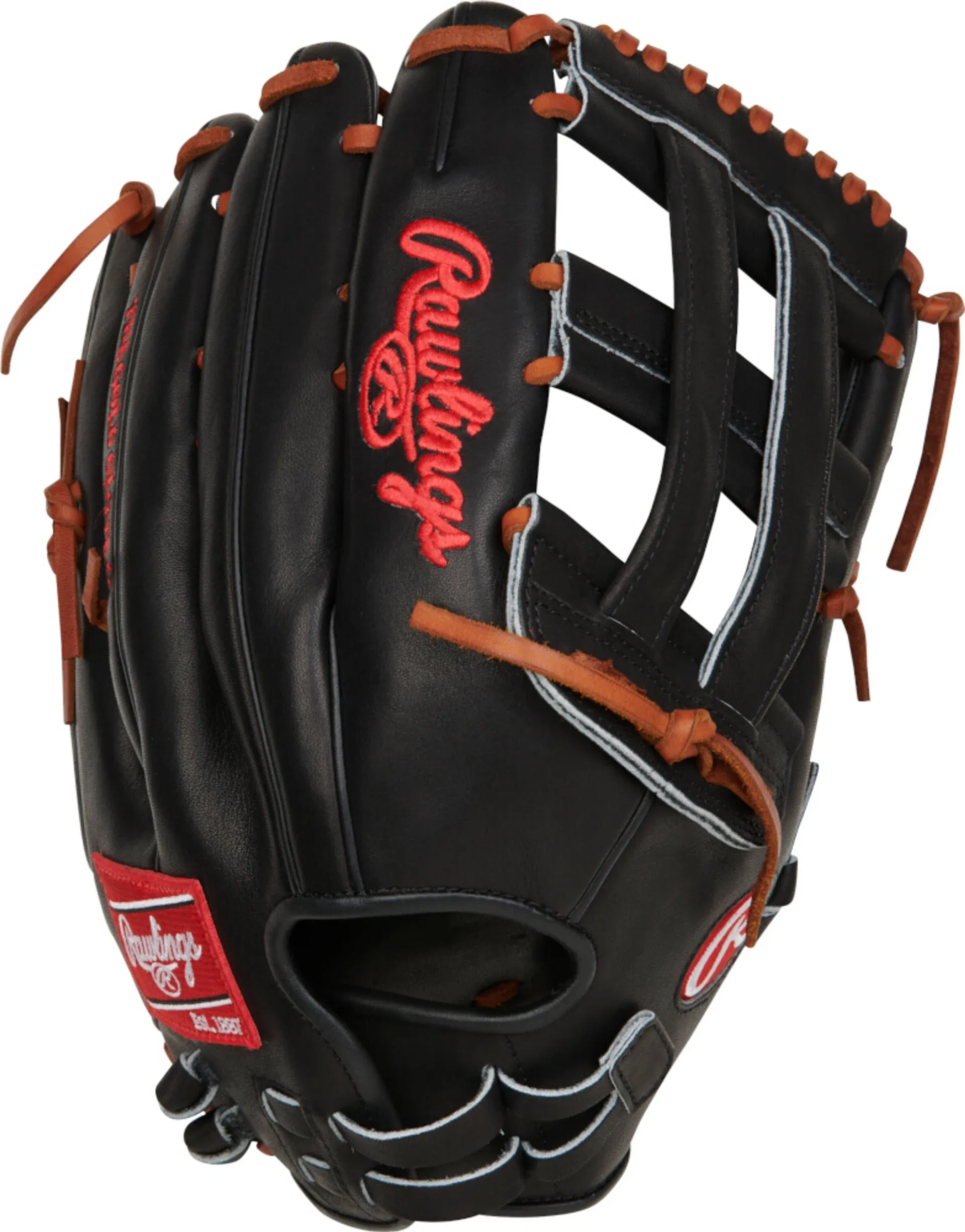 Rawlings | HEART OF THE HIDE Slowpitch Softball Glove | Right Hand Throw | 14" - H-Web | Black