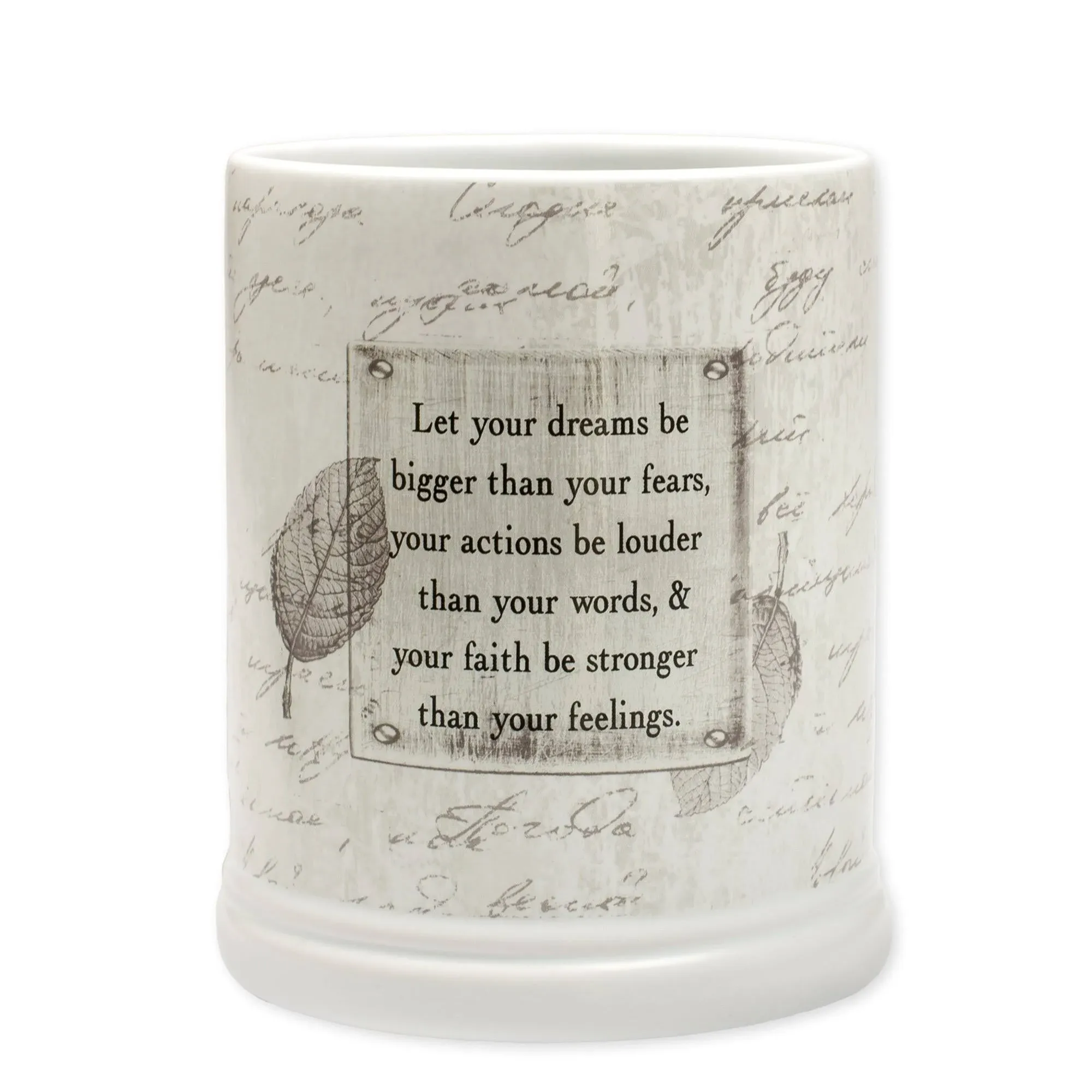 "Let Your Dreams be Bigger than Your Fears" Candle Jar Warmer - Contemporary - Candleholders - by New and Exciting Dicksons and Jozie B. | Houzz