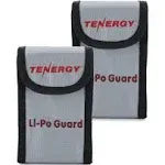 Tenergy 2 Pack, Fire Retardant Lipo Bags, Battery Bags for Charging and Storage, 5.5x3.5x2 Inches Each