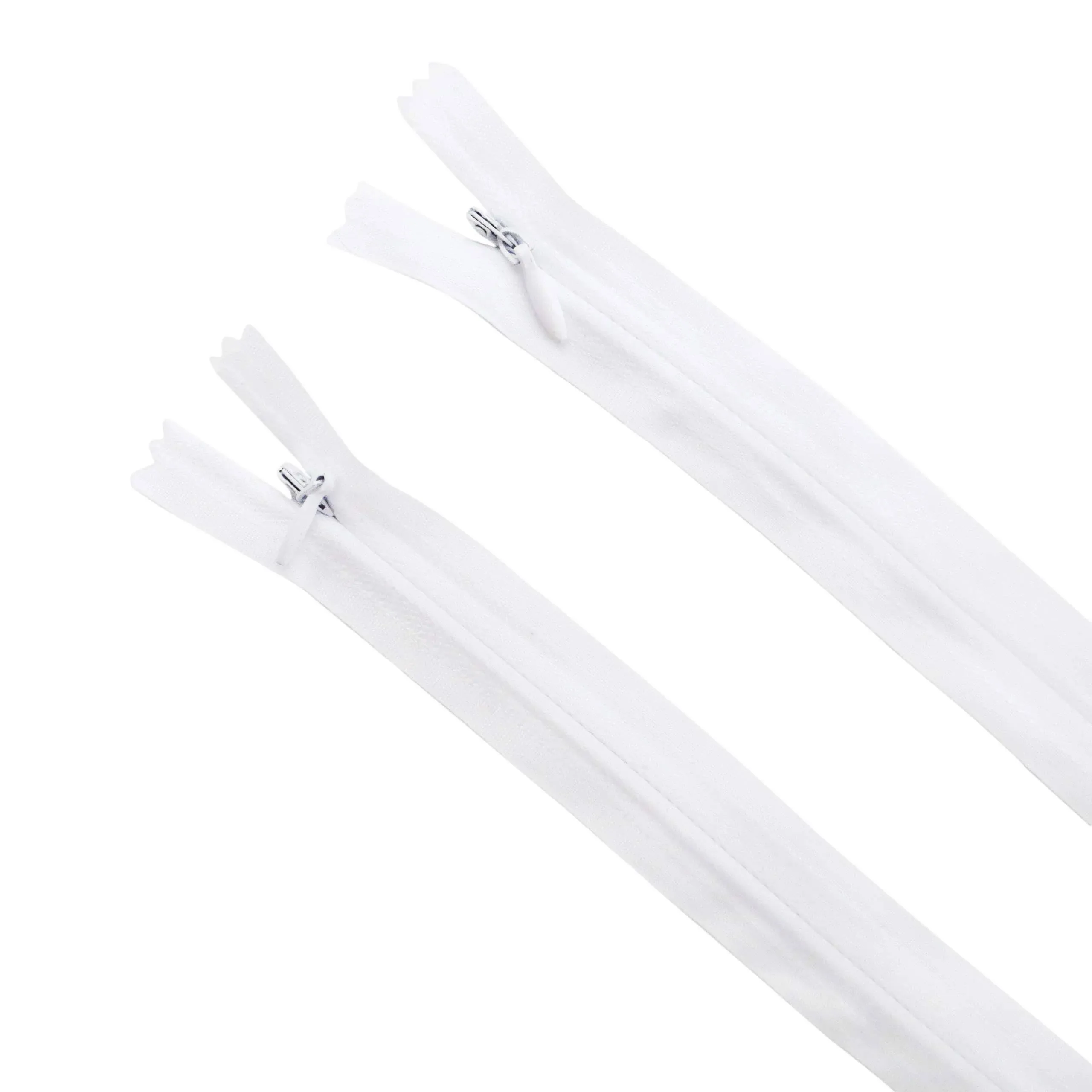 Seeking ROAM Invisible Zippers, Nylon Coil, 3, 2 Pieces (White, 12" inch)