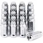 Orion Motor Tech 1/2x20 Lug Nuts, 1/2''-20 Wheel Lug Nuts Compatible with Ford Explorer Jeep Grand Cherokee Wrangler Liberty Commander Lincoln MKX and More, Set of 20